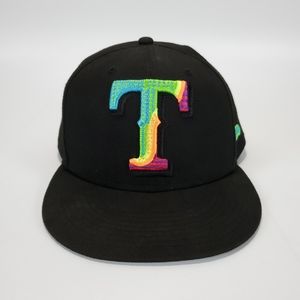 New Era MLB Texas Rangers 59FIFTY Neon Fill Fitted Hat 7 3/4